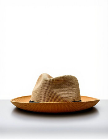 hat isolated on white background with copy space for text or image.の写真素材