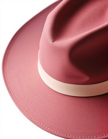 Red hat on a white background. Clipping path included in file.の写真素材