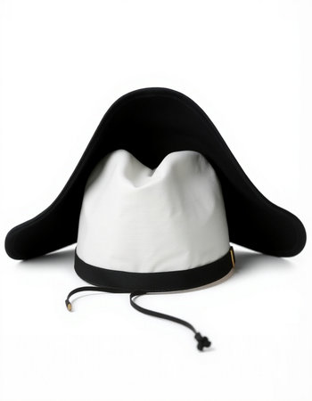 Pirate hat isolated on a white background with copyspace.の写真素材