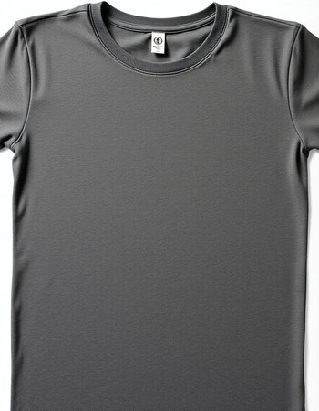 Black t-shirt mockup on white background. 3d renderingの写真素材