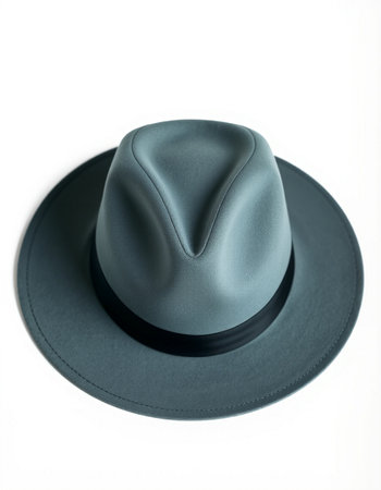 Black hat isolated on white background. Clipping path included in file.の写真素材