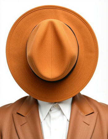 Mannequin with hat on white background, closeup of photo