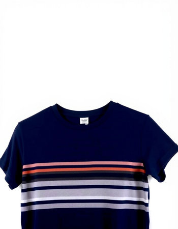 T-shirt isolated on white background. T-shirt template.の写真素材