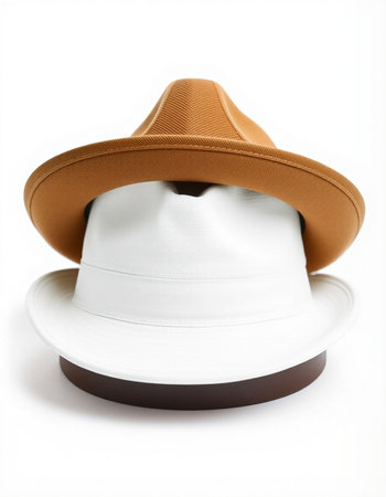 Summer hat isolated on the white background. Clipping path included.の写真素材