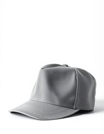 Baseball cap isolated on a white background. Side view. Close-up.
