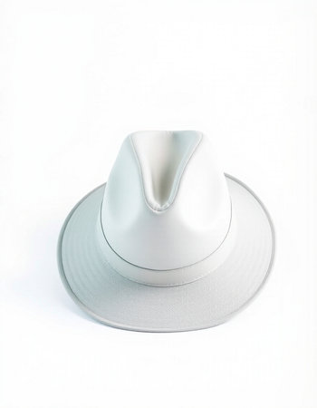 White hat isolated on white background. Clipping Paths included.の写真素材