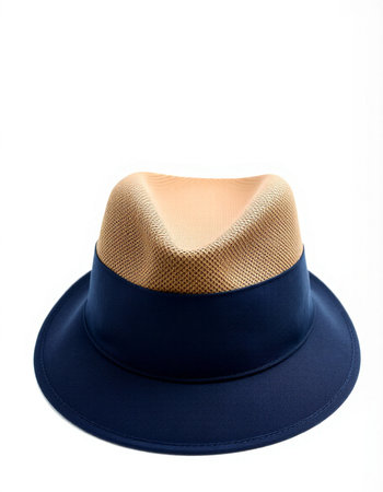 hat isolated on white background. Hat on a mannequin.の写真素材