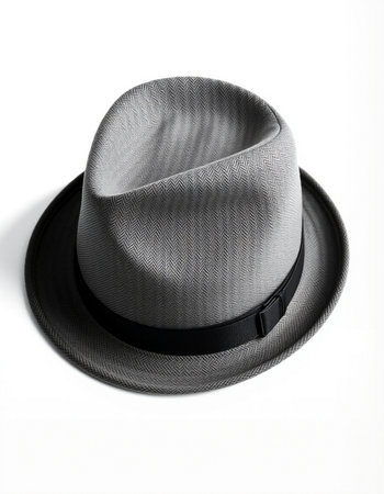 Black hat isolated on a white background. 3d render illustration.