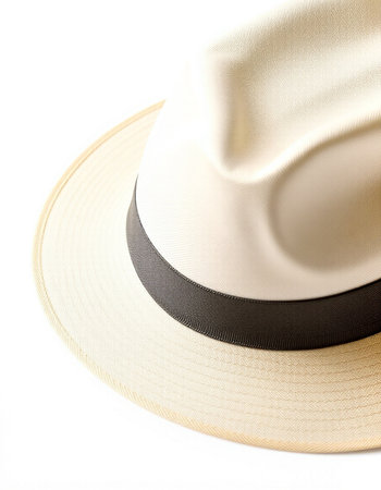 Beach hat isolated on white background. Clipping path included.の写真素材
