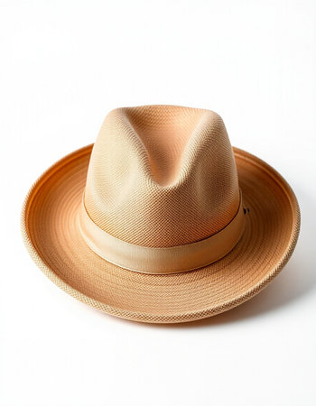 Straw hat isolated on white background with clipping path for design.の写真素材