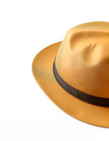 Straw hat isolated on white background with clipping path. Top view.の写真素材