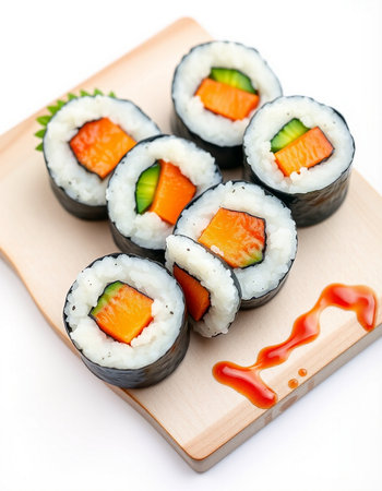 Sushi roll japanese food style - Selective focus pointの写真素材