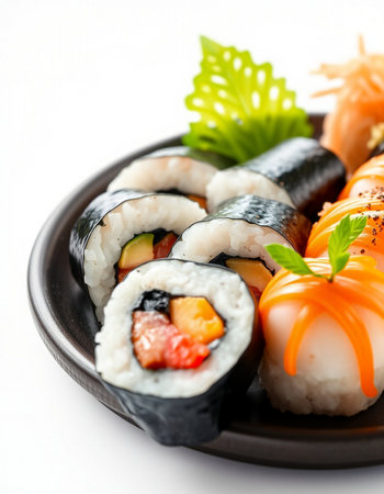 Sushi roll japanese food style - Selective focus pointの写真素材