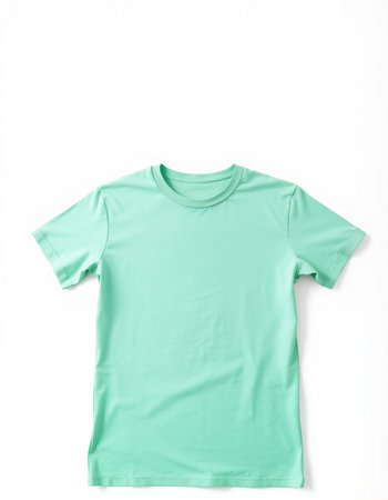 T-shirt isolated on white background. Clipping path included.の写真素材