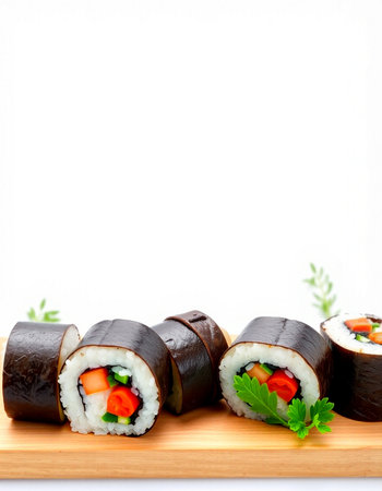 Sushi roll with salmon, tuna, cucumber and cream cheeseの写真素材