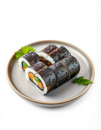 Sushi Roll made of Smoked Eel insideの写真素材
