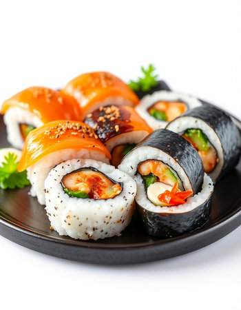 Sushi roll japanese food style - Selective focus pointの写真素材
