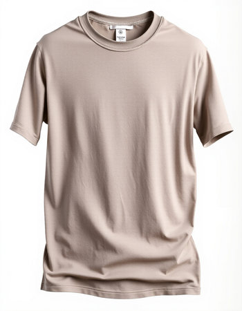 T-shirt isolated on white background. Clipping path included.の写真素材