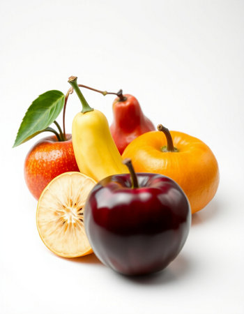 Fruits isolated on a white background. Healthy food. Diet.の写真素材