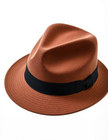 hat isolated on white background.hat on a mannequin.の写真素材