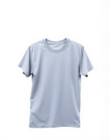 T-shirt isolated on white background. Clipping path included.の写真素材