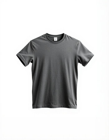 Black t-shirt isolated on a white background. Mock up for design.の写真素材