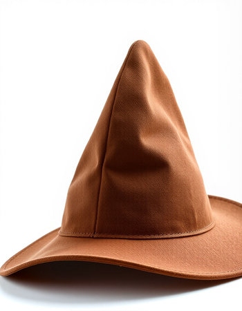 Brown hat isolated on a white background. Clipping path included.の写真素材