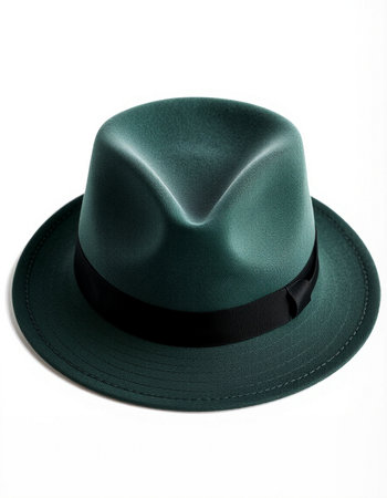 Green hat isolated on a white background. 3d render image.の写真素材