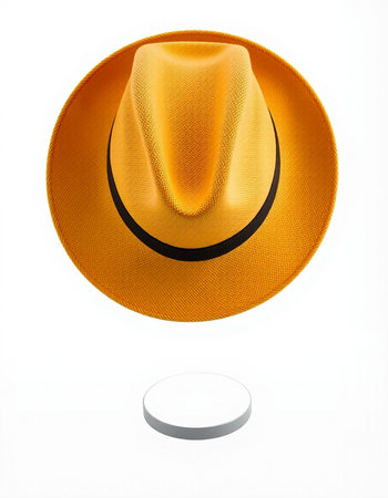 Straw hat isolated on a white background. 3d rendering.の写真素材