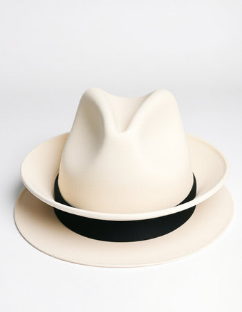 Ceramic saucer with a black lid on a white backgroundの写真素材