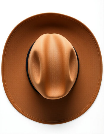Cowboy hat isolated on white background. 3d render illustration.の写真素材