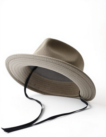 Straw hat on a white background. Isolated object for design.