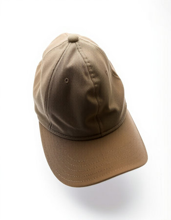 Baseball cap isolated white background. Hat with a visor.の写真素材