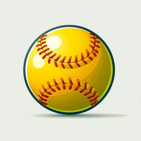 baseball ball on a white background, vector illustration, eps10のイラスト素材