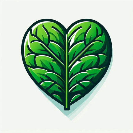 Lettuce icon, vector illustration. Green leaf of lettuce.のイラスト素材