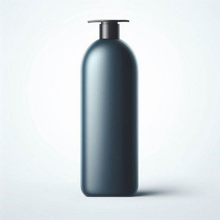 Plastic bottle of shampoo on a white background. 3d renderingのイラスト素材
