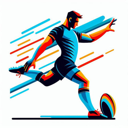 Running man. Sport and healthy lifestyle. Vector illustration in flat styleのイラスト素材