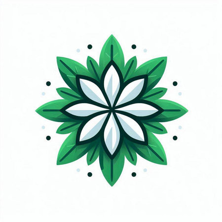 Flower icon. Decorative element for design. Vector illustration.のイラスト素材