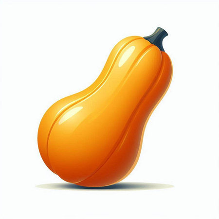 Pumpkin on a white background. Vector illustration of pumpkin.のイラスト素材