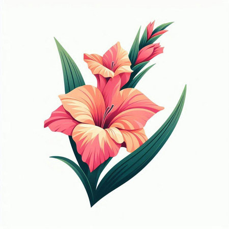 Vector illustration of hibiscus flower isolated on white background.のイラスト素材