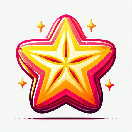 Star icon on white background. Vector illustration. Eps 10 file.のイラスト素材