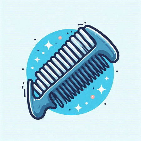 Hairbrush icon. Vector illustration of a hairbrush icon.のイラスト素材