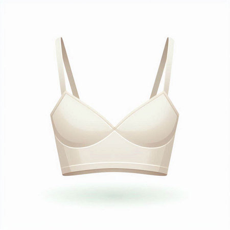 Women's bra on a white background. Vector illustration. Eps 10のイラスト素材