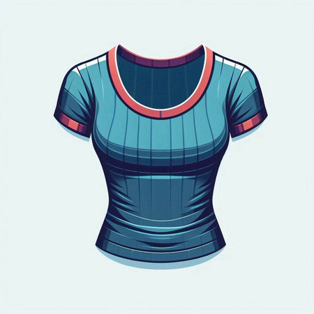 american football jersey, vector illustration in blue and red colors.のイラスト素材