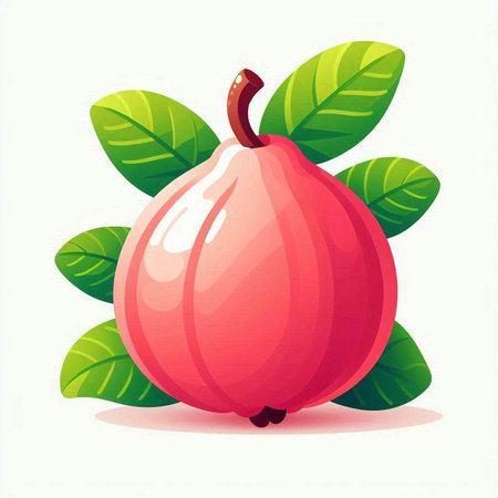 Pomegranate fruit on a white background. Vector illustration.のイラスト素材