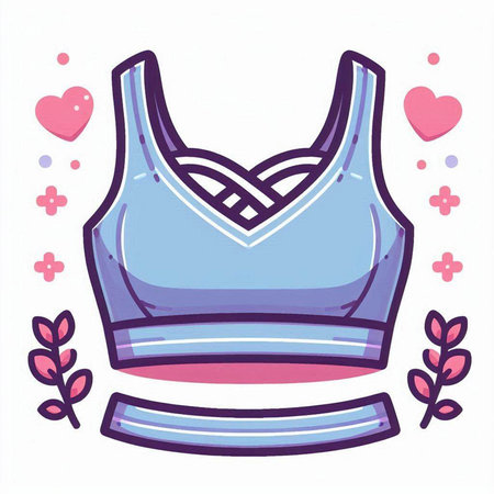 Women's lingerie. Vector illustration in doodle style.のイラスト素材
