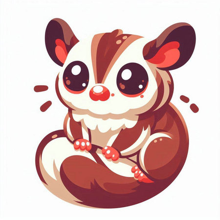 Cute little hamster isolated on white background. Vector illustration.のイラスト素材