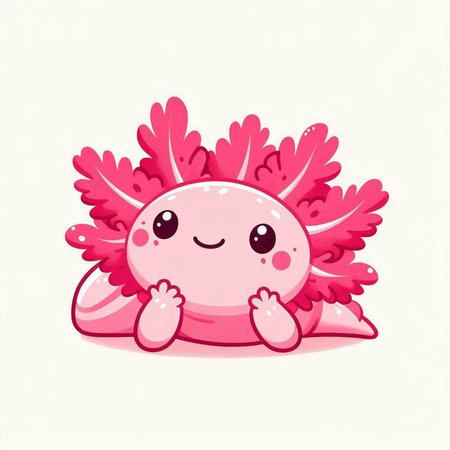 Cute pink seashell with wings on white background. Vector illustration.のイラスト素材