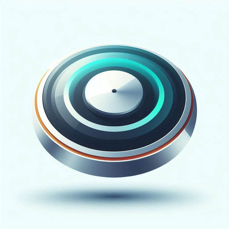3d shiny glass button, vector illustration eps10 graphic.のイラスト素材