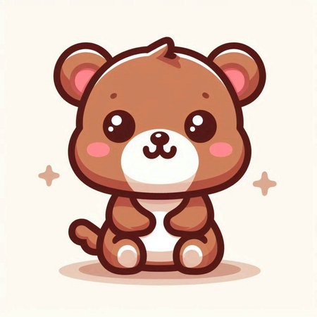 Cute teddy bear character. Vector illustration in cartoon style.のイラスト素材